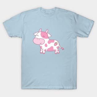 Cute Happy Strawberry Cow T-Shirt